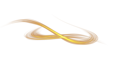 Golden glowing shiny lines effect. Luminous golden lines of speed. Light glowing effect. Light trail wave, fire path trace line and incandescence curve twirl. . Illustration number 25 png