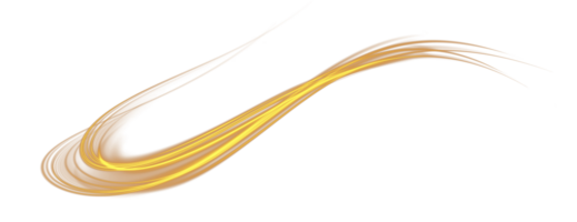 Golden glowing shiny lines effect. Luminous golden lines of speed. Light glowing effect. Light trail wave, fire path trace line and incandescence curve twirl. . Illustration number 22 png