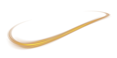 Golden glowing shiny lines effect. Luminous golden lines of speed. Light glowing effect. Light trail wave, fire path trace line and incandescence curve twirl. . Illustration number 17 png