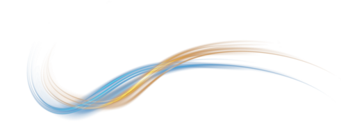 Blue and golden glowing shiny lines effect. Luminous blue and yellow lines of speed. Light glowing effect. Light trail wave, fire path trace line and incandescence curve twirl. Illustration number 6 png