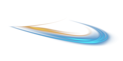Blue and golden glowing shiny lines effect. Luminous blue and yellow lines of speed. Light glowing effect. Light trail wave, fire path trace line and incandescence curve twirl. Illustration number 4 png