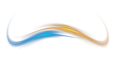 Blue and golden glowing shiny lines effect. Luminous blue and yellow lines of speed. Light glowing effect. Light trail wave, fire path trace line and incandescence curve twirl. Illustration number 5 png
