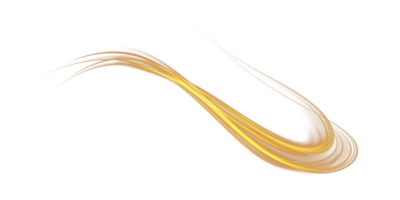 Golden glowing shiny lines effect. Luminous golden lines of speed. Light glowing effect. Light trail wave, fire path trace line and incandescence curve twirl. . Illustration number 9 png