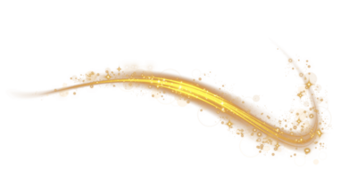 Golden glowing shiny lines effect. Luminous golden lines of speed. Light glowing effect. Light trail wave, fire path trace line and incandescence curve twirl. . Illustration number 11 png
