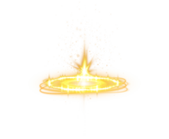 Yellow magic fantasy portal. Futuristic teleport. Light effect. Yellow candles rays of a night scene with sparks. Empty light effect of the podium. Disco club dance floor. . Illustration number 36 png