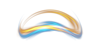 Blue and golden glowing shiny lines effect. Luminous blue and yellow lines of speed. Light glowing effect. Light trail wave, fire path trace line and incandescence curve twirl. Illustration number 2 png