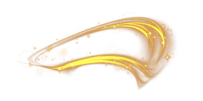 Golden glowing shiny lines effect. Luminous golden lines of speed. Light glowing effect. Light trail wave, fire path trace line and incandescence curve twirl. . Illustration number 3 png
