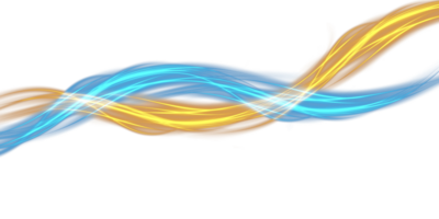 Blue and golden glowing shiny lines effect. Luminous blue and yellow lines of speed. Light glowing effect. Light trail wave, fire path trace line and incandescence curve twirl. Illustration number 1 png