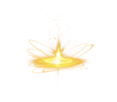Yellow magic fantasy portal. Futuristic teleport. Light effect. Yellow candles rays of a night scene with sparks. Empty light effect of the podium. Disco club dance floor. . Illustration number 11 png