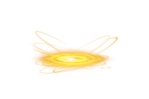Yellow magic fantasy portal. Futuristic teleport. Light effect. Yellow candles rays of a night scene with sparks. Empty light effect of the podium. Disco club dance floor. . Illustration number 6 png