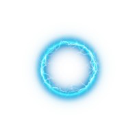 Blue Ball lightning on a transparent background. Abstract electric lightning strike. Light flash, thunder, spark. . Illustration number 8 png
