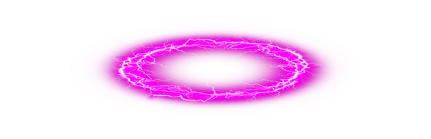 Pink Angel halo ring saint aureole icon. Holy ring angel halo with lightning. Pink nimbus circle realistic element on transparent background. . Illustration number 1 png