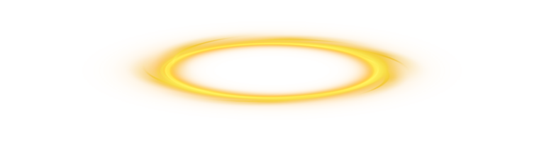 Golden halo angel ring. Light realistic halo, angel ring, Saint aureole symbol. Magic fantasy portal. Futuristic teleport. Three dimensional shiny golden nimbus. . Illustration number 98 png