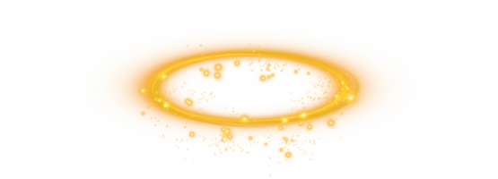 Golden halo angel ring. Light realistic halo, angel ring, Saint aureole symbol. Magic fantasy portal. Futuristic teleport. Three dimensional shiny golden nimbus. . Illustration number 90 png