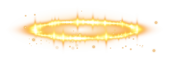 Golden halo angel ring. Light realistic halo, angel ring, Saint aureole symbol. Magic fantasy portal. Futuristic teleport. Three dimensional shiny golden nimbus. . Illustration number 9 png