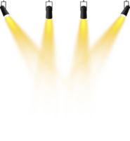Bright Yellow or Golden Spotlight. Scene. Stage. Podium. Light Effects. Glow light effect. Glowing lamp. . Illustration number 213 png