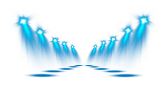 Bright blue Spotlight. Scene. Stage. Podium. Light Effects. Glow light effect. Glowing lamp. . Illustration number 38 png