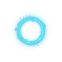 Blue spark circle light effect with magic glow. Abstract round glitter sparkle blue. Shiny luxury circular dust particle design set with starlight trail. . Illustration number 23 png