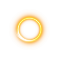 Yellow or golden spark circle light effect with magic glow. Abstract round glitter sparkle yellow or golden. Shiny luxury circular dust particle design set with starlight trail. . Number 23 png