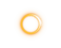Yellow or golden spark circle light effect with magic glow. Abstract round glitter sparkle yellow or golden. Shiny luxury circular dust particle design set with starlight trail. . Number 20 png