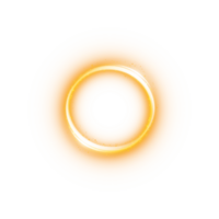 Yellow or golden spark circle light effect with magic glow. Abstract round glitter sparkle yellow or golden. Shiny luxury circular dust particle design set with starlight trail. . Number 18 png