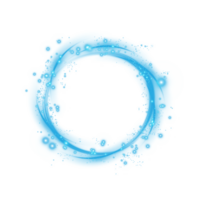 Blue spark circle light effect with magic glow. Abstract round glitter sparkle blue. Shiny luxury circular dust particle design set with starlight trail. . Illustration number 19 png