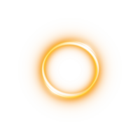 Yellow or golden spark circle light effect with magic glow. Abstract round glitter sparkle yellow or golden. Shiny luxury circular dust particle design set with starlight trail. . Number 17 png