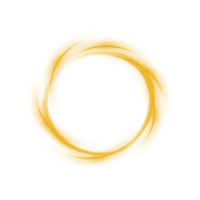 Yellow or golden spark circle light effect with magic glow. Abstract round glitter sparkle yellow or golden. Shiny luxury circular dust particle design set with starlight trail. . Number 14 png