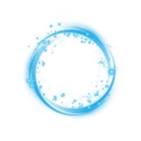 Blue spark circle light effect with magic glow. Abstract round glitter sparkle blue. Shiny luxury circular dust particle design set with starlight trail. . Illustration number 18 png