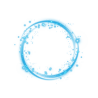 Blue spark circle light effect with magic glow. Abstract round glitter sparkle blue. Shiny luxury circular dust particle design set with starlight trail. . Illustration number 17 png