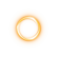 Yellow or golden spark circle light effect with magic glow. Abstract round glitter sparkle yellow or golden. Shiny luxury circular dust particle design set with starlight trail. . Number 6 png