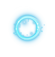 Blue spark circle light effect with magic glow. Abstract round glitter sparkle blue. Shiny luxury circular dust particle design set with starlight trail. . Illustration number 7 png