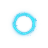 Blue spark circle light effect with magic glow. Abstract round glitter sparkle blue. Shiny luxury circular dust particle design set with starlight trail. . Illustration number 4 png
