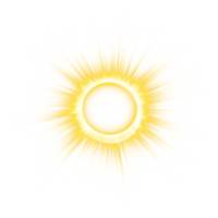 Yellow or golden spark circle light effect with magic glow. Abstract round glitter sparkle yellow or golden. Shiny luxury circular dust particle design set with starlight trail. . Number 2 png