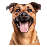Happy Smiling Dog with Bright Eyes and Playful Expression png