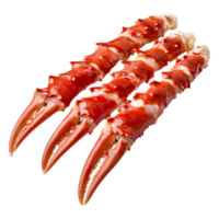 Fresh Red Crab Claws for Culinary Presentation png