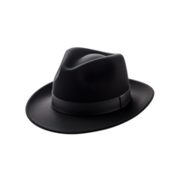a black hat isolated on transparent background png
