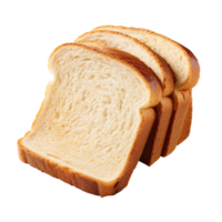 a slice of toast bread isolated on transparent background png