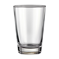 An empty glass isolated on transparent background png