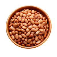 beans in bowl isolated on transparent background png