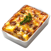 Bobotie isolated on transparent background png