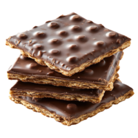 Chocolate cracker isolated on transparent background png