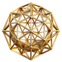 wonderful minimalist An Intricate Network of Golden Lines Form detailed png