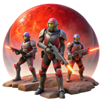 beautiful abstract A Group of Intergalactic Bounty Hunters original png