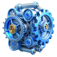 impressive modern A Close Up of a Complex Steampunk Clockwor professional png