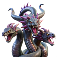 vibrant artistic A Hydra Regenerating Its Heads Intricate genuine png