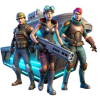 wonderful rustic A Group of Space Pirates Armed with Laser authentic png