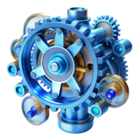 impressive modern A Close Up of a Complex Steampunk Clockwor png
