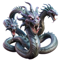 elegant artistic A Hydra Regenerating Its Heads Intricate detailed png