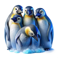 magnificent modern A Group of Emperor Penguins Huddled Toge high resolution png